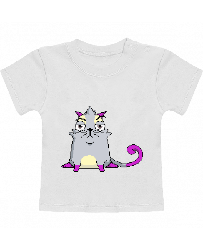 T-shirt bébé Pixil Cryptokitty manches courtes du designer Arturoz