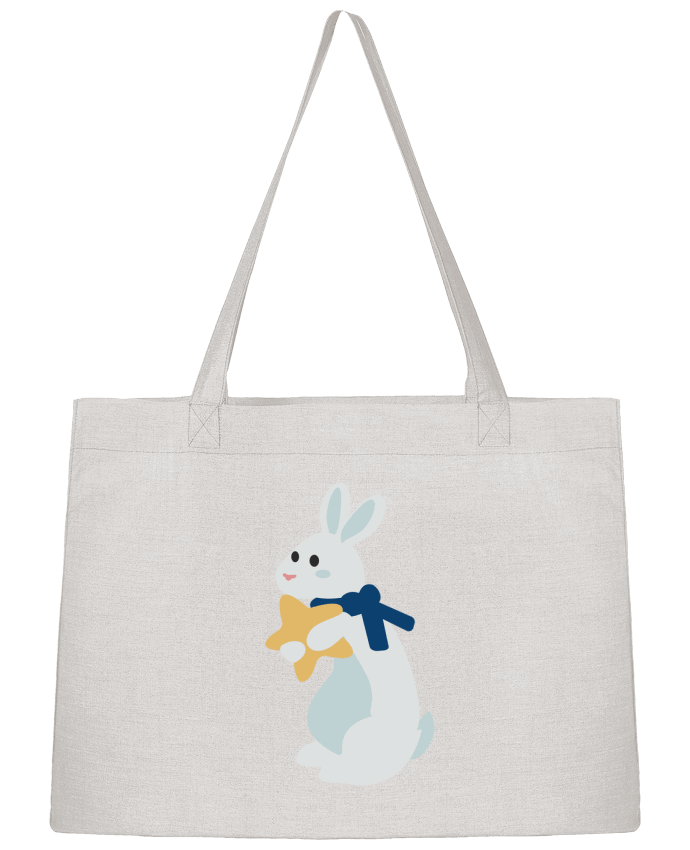 Sac Shopping Lapin de noel par Princesse Gargouille 