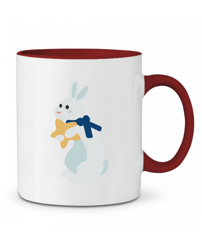 Mug bicolore Lapin de noel Princesse Gargouille 