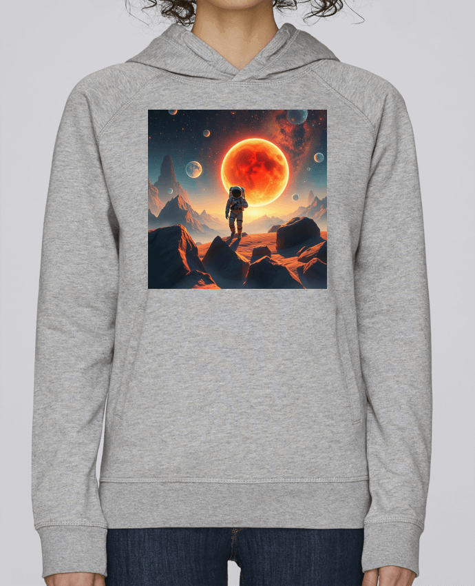 Sweat capuche femme space par design.aurora