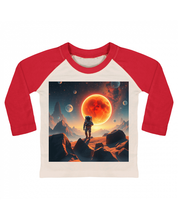 Tee-shirt Bébé Baseball ML space par design.aurora