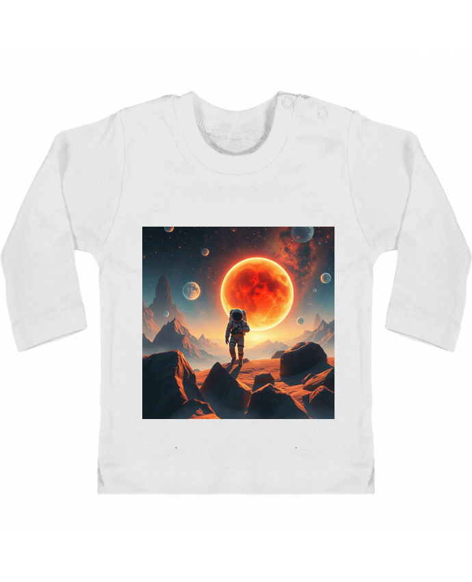 T-shirt bébé space manches longues du designer design.aurora