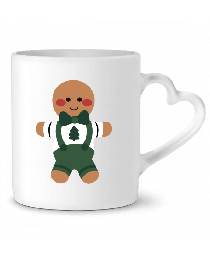 Mug coeur Biscuit monsieur sapin par Babu 