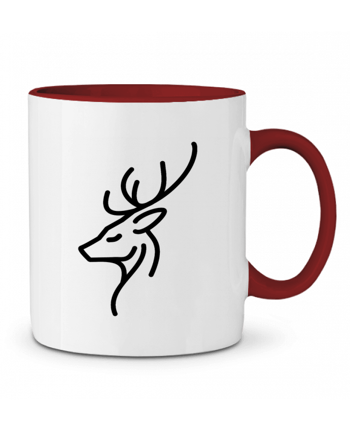 Mug bicolore Design Renne sublime, élégance minimaliste Bobraïs