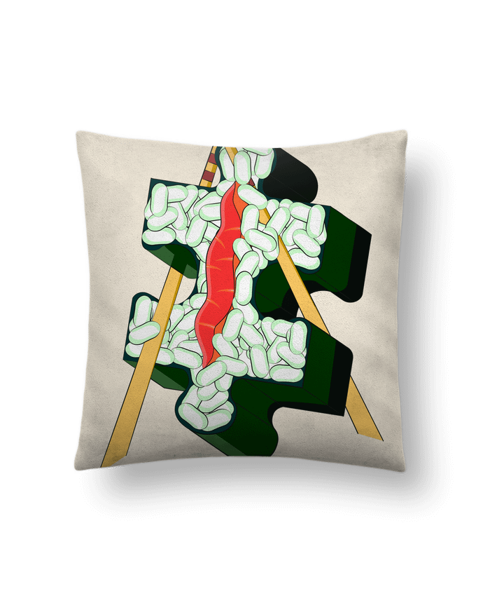 Coussin suédine SUSHI PIECE par Santiaguen