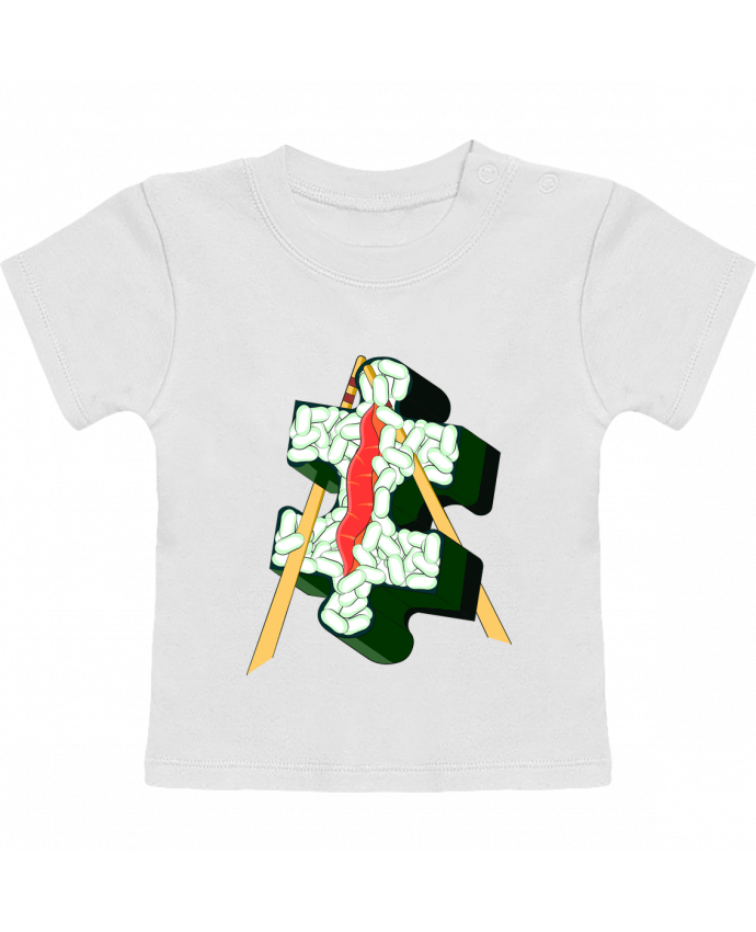 T-shirt bébé SUSHI PIECE manches courtes du designer Santiaguen