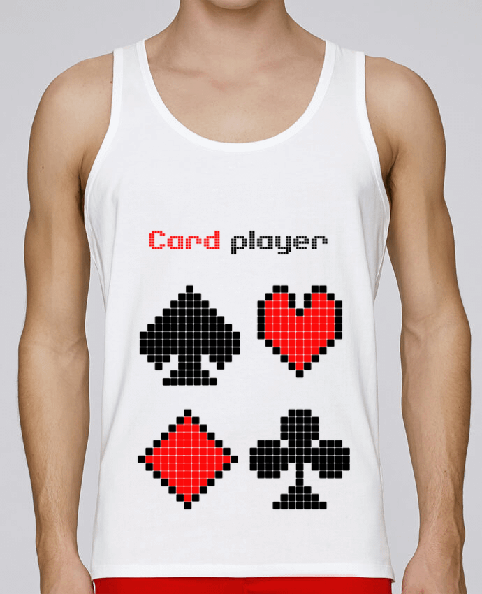 Débardeur homme Rigged Poker - Pixel Art - Card Player par Rigged Poker Shop 100% coton bio