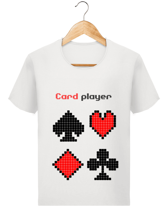  T-shirt Homme vintage Rigged Poker - Pixel Art - Card Player par Rigged Poker Shop