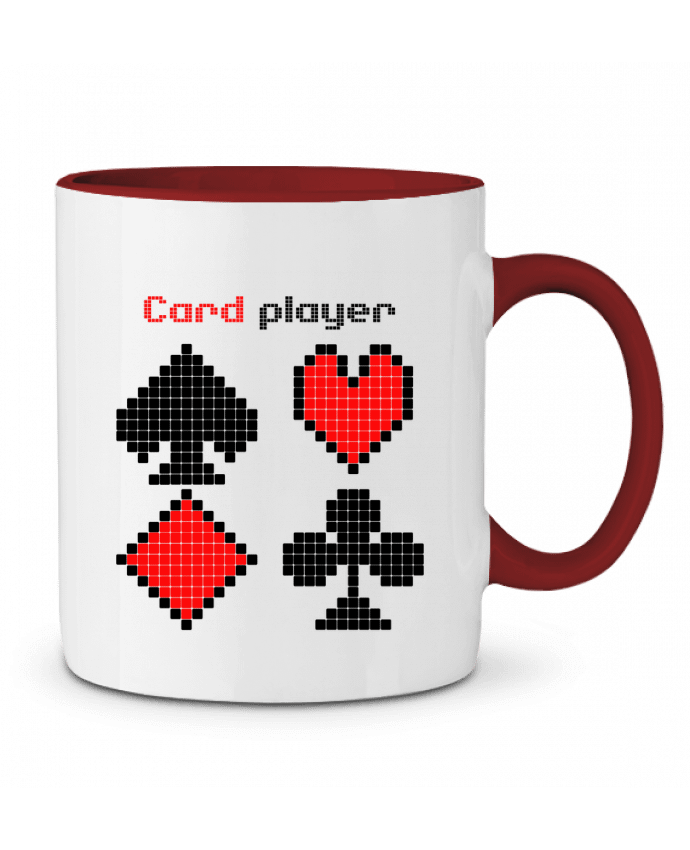 Mug bicolore Rigged Poker - Pixel Art - Card Player Rigged Poker Shop