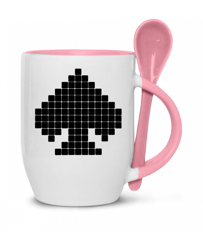  Tasse cuillère Rigged Poker - Pixel Art - Piques par Rigged Poker Shop