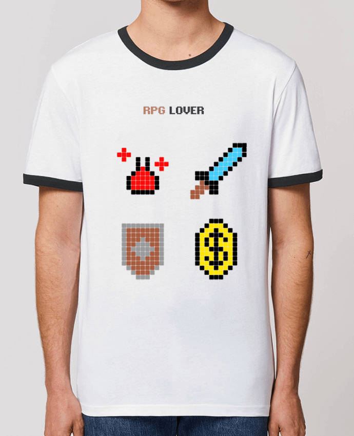 T-shirt Rigged Poker - Pixel Art - RPG Lover par Rigged Poker Shop