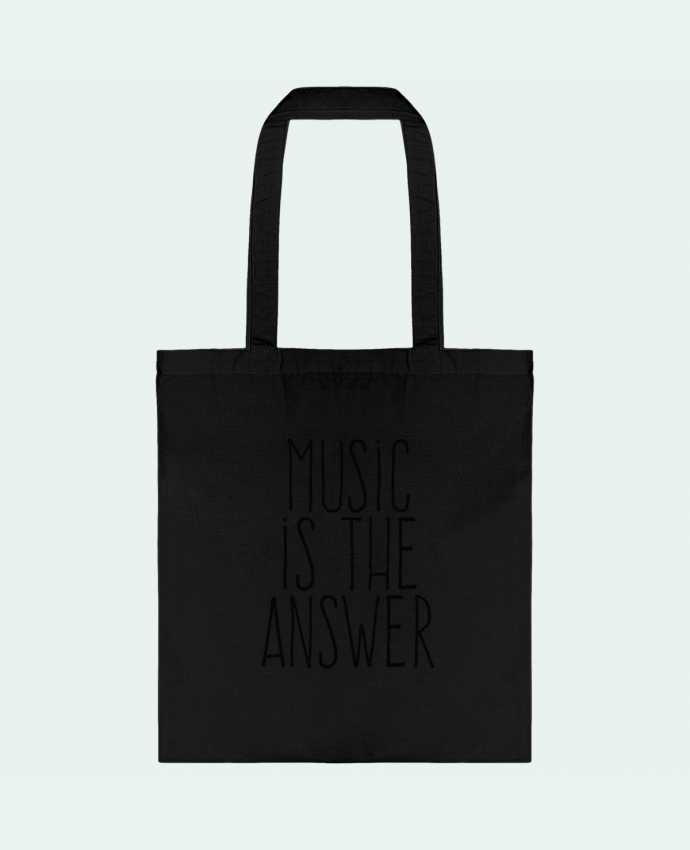 Tote Bag cotton Music is the answer by justsayin