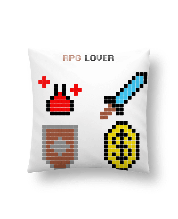 Coussin Rigged Poker - Pixel Art - RPG Lover par Rigged Poker Shop