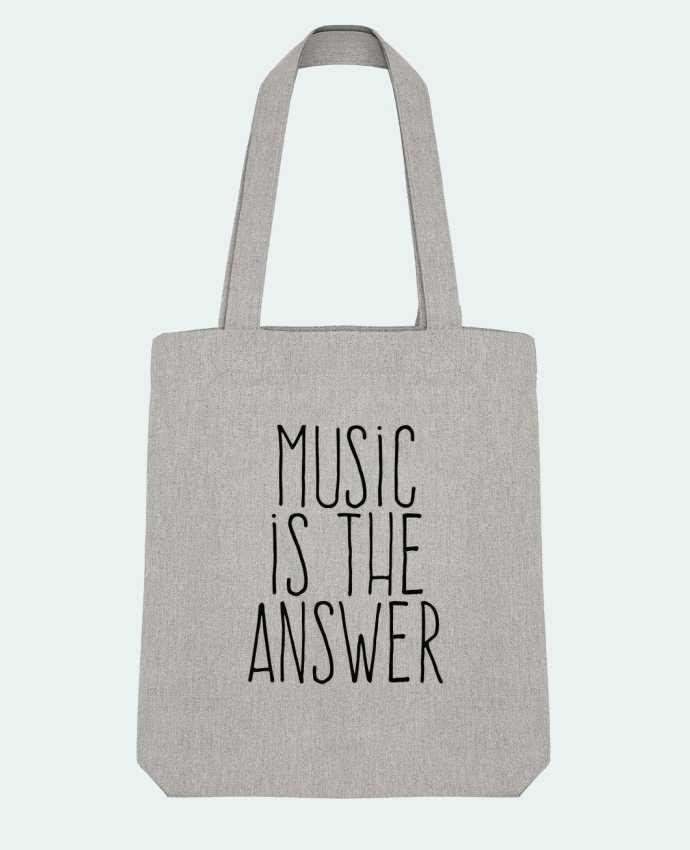 Tote Bag Stanley Stella Music is the answer par justsayin 