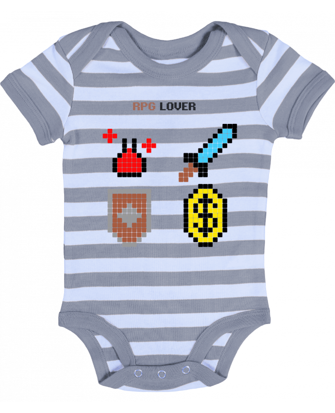 Body Bébé Rayé Rigged Poker - Pixel Art - RPG Lover - Rigged Poker Shop