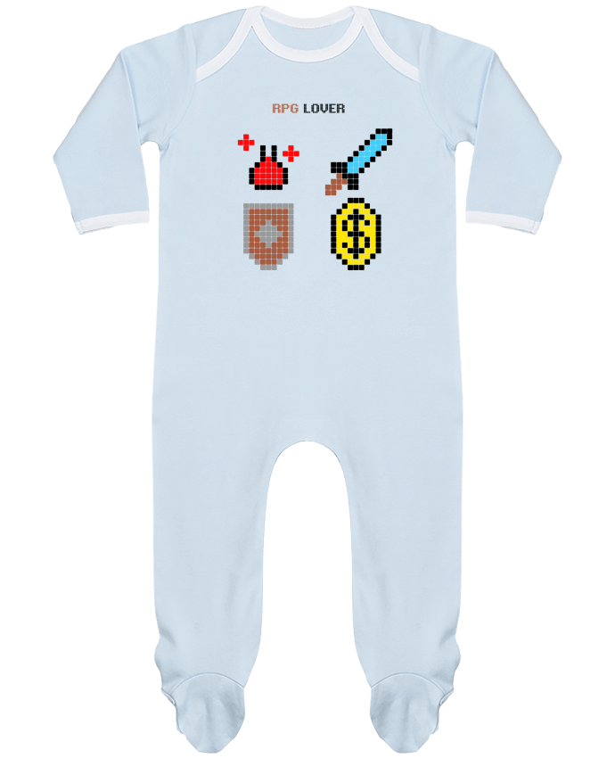 Body Pyjama Bébé Rigged Poker - Pixel Art - RPG Lover par Rigged Poker Shop