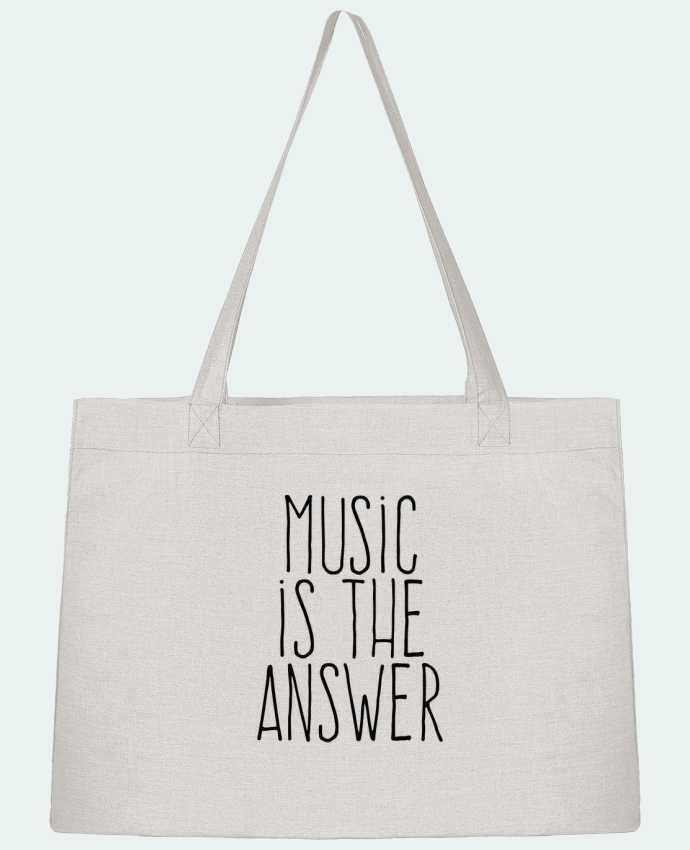 Shopping tote bag Stanley Stella Music is the answer by justsayin