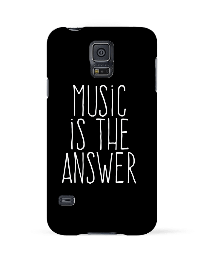 Case 3D Samsung Galaxy S5 Music is the answer by justsayin
