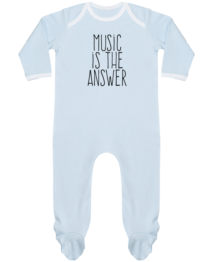 Body Pyjama Bébé Music is the answer par justsayin