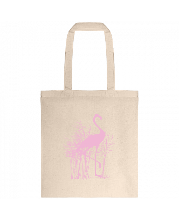 Tote-bag Flamant rose dans roseaux par Studiolupi