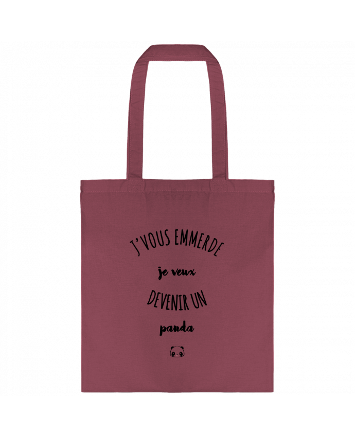 Tote-bag Je veux devenir un panda par La boutique de Laura