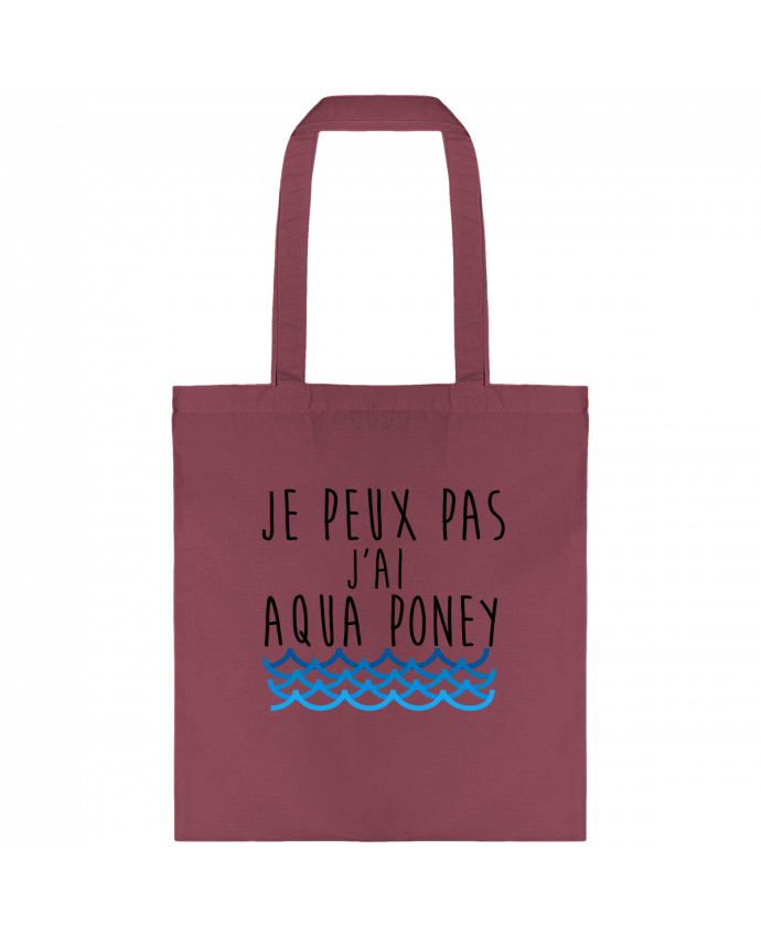 Tote-bag J'peux pas j'ai aqua poney par La boutique de Laura