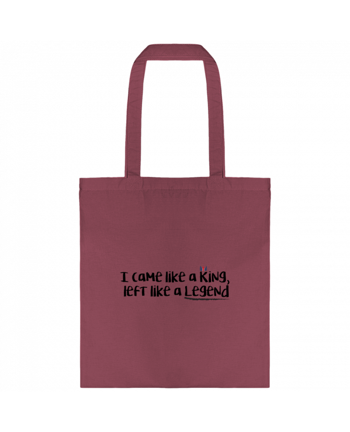 Tote Bag cotton I came like a king by tunetoo