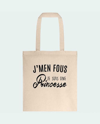 Tote-bag J'men fous je suis une princesse par La boutique de Laura