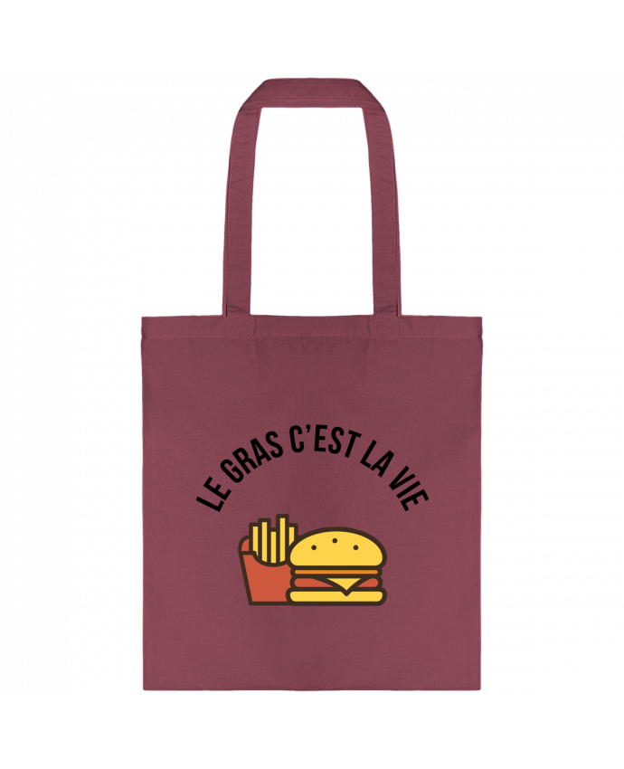Tote-bag Le gras c'est la vie par tunetoo