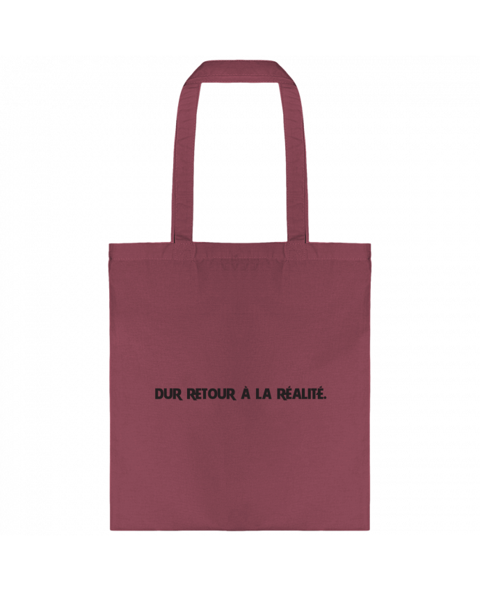 Tote-bag Dur retour à la réalité par tunetoo