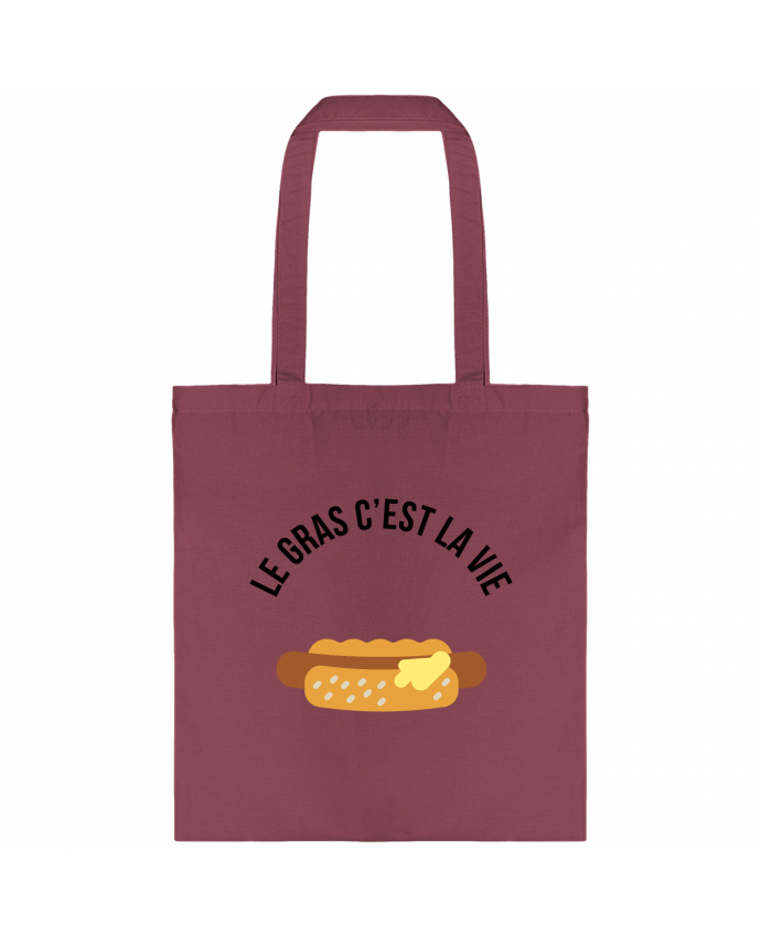 Tote-bag Le gras c'est la vie par tunetoo