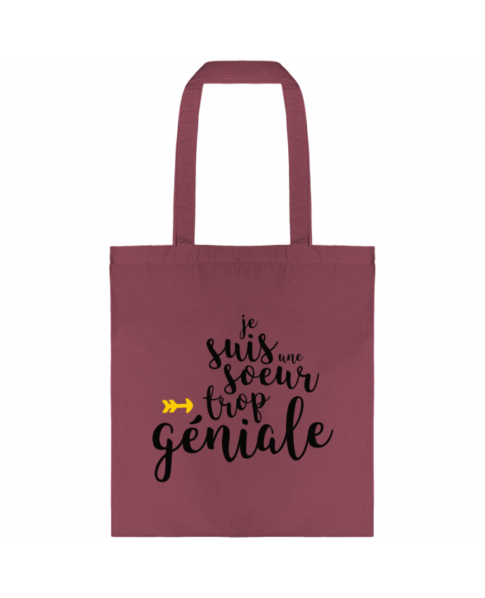 Bolsa de Tela de Algodón Je suis une soeur trop géniale por tunetoo