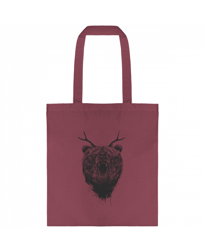 Tote-bag Angry bear with antlers par Balàzs Solti