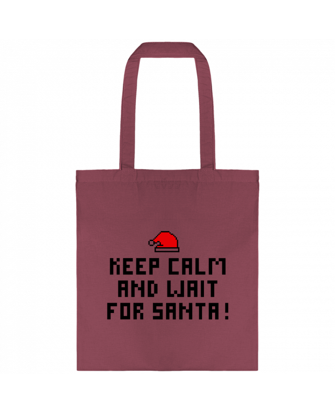 Tote Bag cotton Keep calm and wait for Santa ! by tunetoo