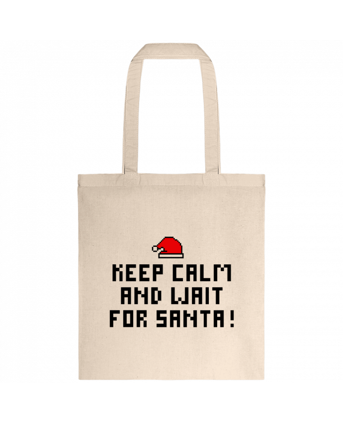 Tote-bag Keep calm and wait for Santa ! par tunetoo