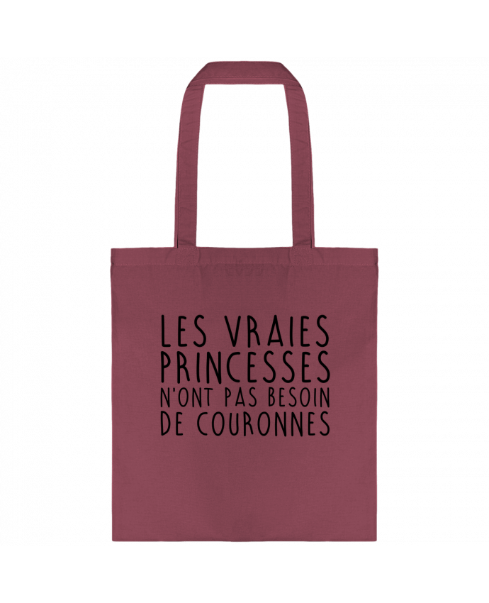 Tote-bag Les vraies princesses n'ont pas besoin de couronnes par La boutique de Laura