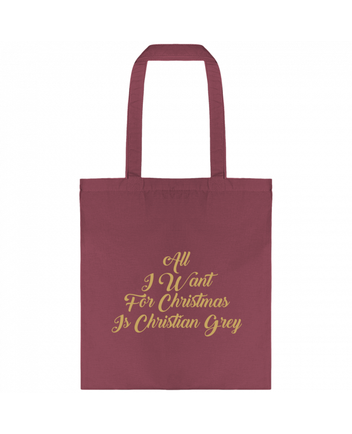 Tote-bag All I want for Christmas is Christian Grey par tunetoo