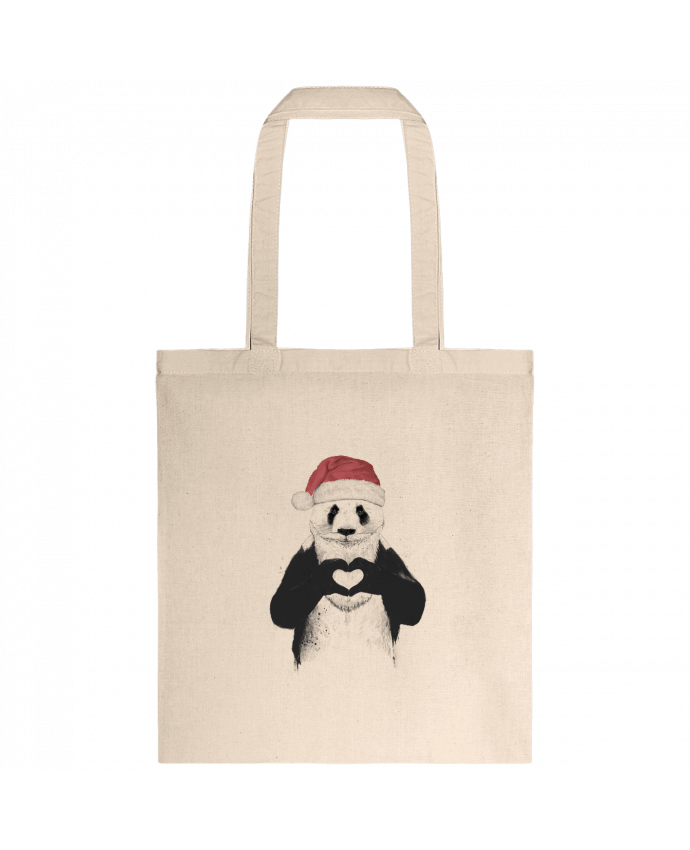 Tote-bag Santa Panda par Balàzs Solti