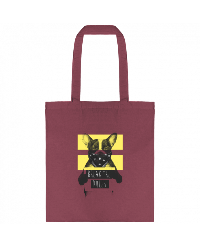 Tote Bag cotton rebel_dog_yellow by Balàzs Solti