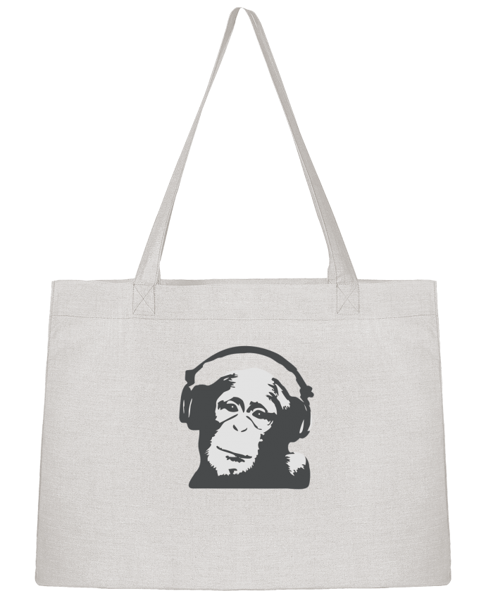 Shopping tote bag Stanley Stella DJ monkey by justsayin