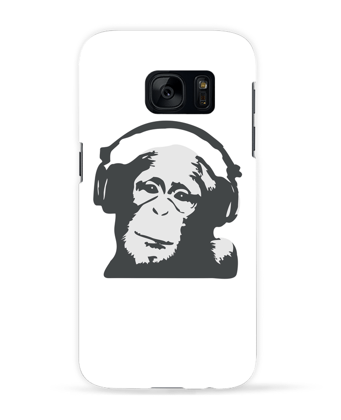 Case 3D Samsung Galaxy S7 DJ monkey by justsayin