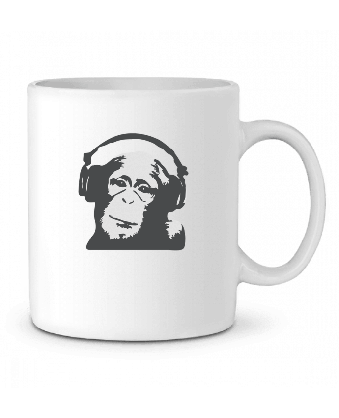 Ceramic Mug DJ monkey by justsayin