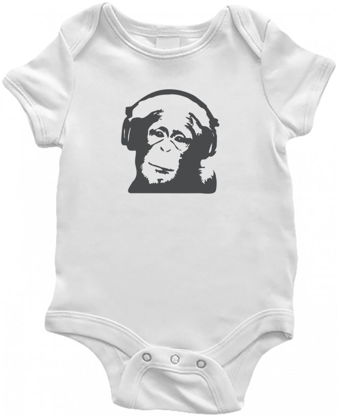 Body Bebé DJ monkey por justsayin