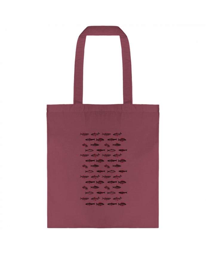 Tote-bag Fishes in geometrics par Florent Bodart