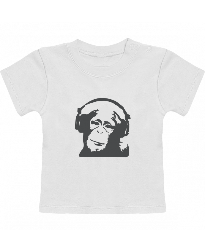T-Shirt Baby Short Sleeve DJ monkey manches courtes du designer justsayin