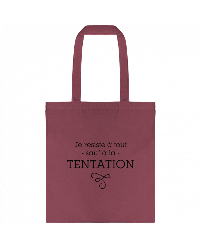 Tote-bag Je résiste à tout sauf à la tentation par tunetoo