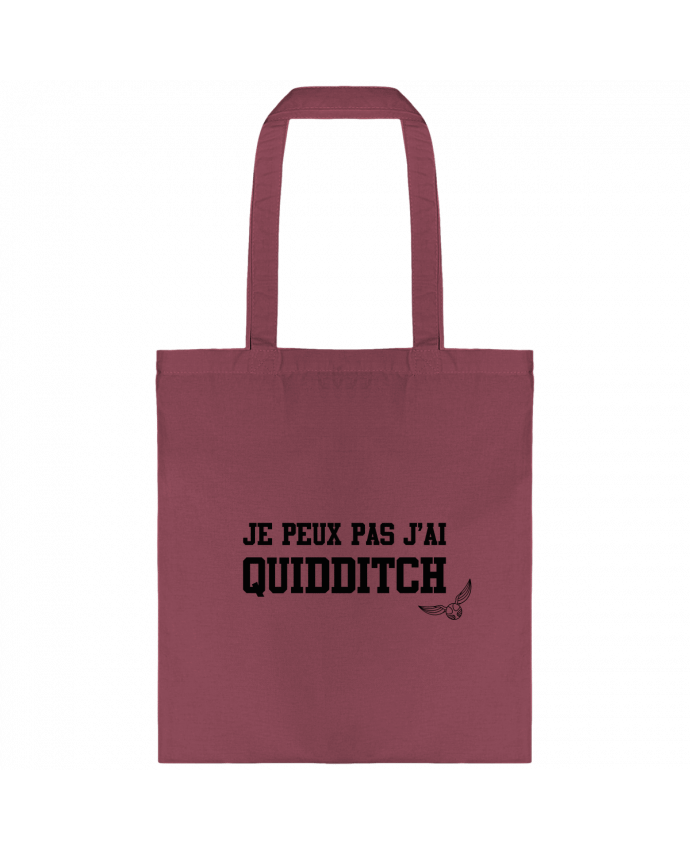 Tote Bag cotton Je peux pas j'ai quidditch by tunetoo