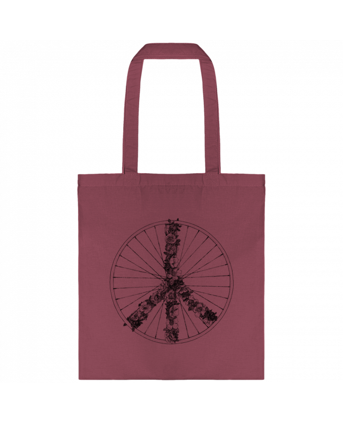 Tote-bag Peace and Bike Lines par Florent Bodart
