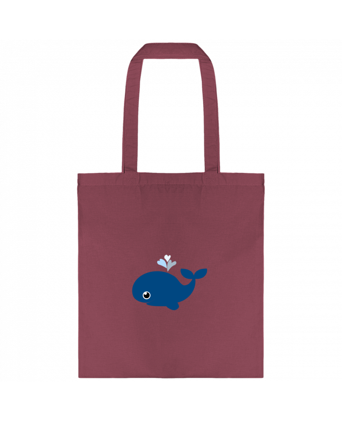 Tote-bag Baleine coeur par WBang