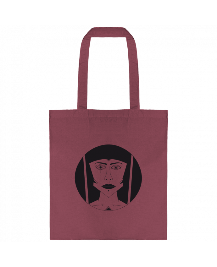 Tote-bag Visage géométrique par Ambrestr